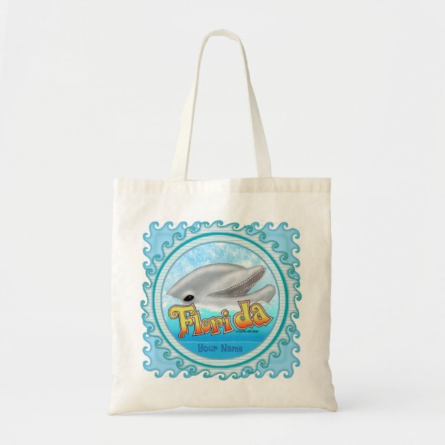 A Florida Dolphin Tote Bag (Front)
