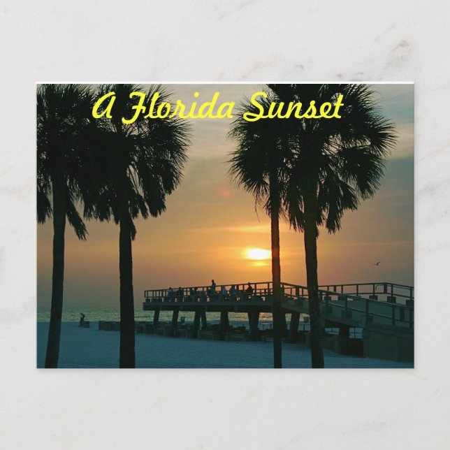 A Florida Sunset Postcard (Front)