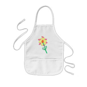 A Flower for Grandma Kids Apron