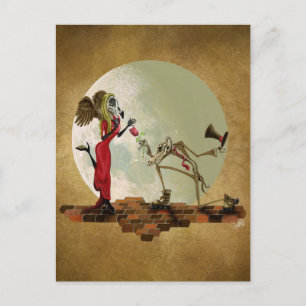 A flower for m'lady postcard