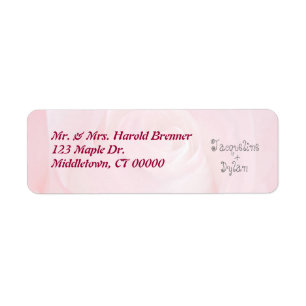 A Flower For My Love Custom Return Address Labels