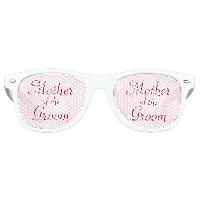 A Flower For My Love MOTHER OF THE GROOM Retro Sunglasses (Front)