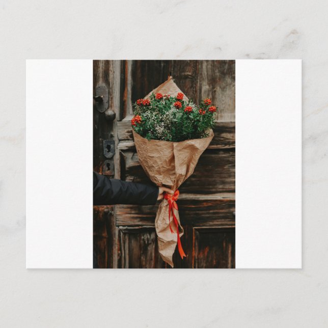 A flower holiday postcard (Front)