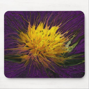A Flower in the Dark (Purple) Mouse Pad
