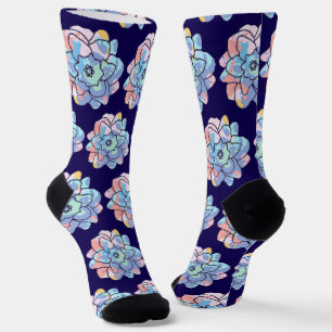 A flower made of paint stains socks
