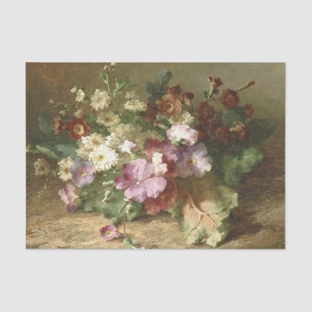A Flower Still Life by Margaretha Roosenboom Tissue Paper (Front)
