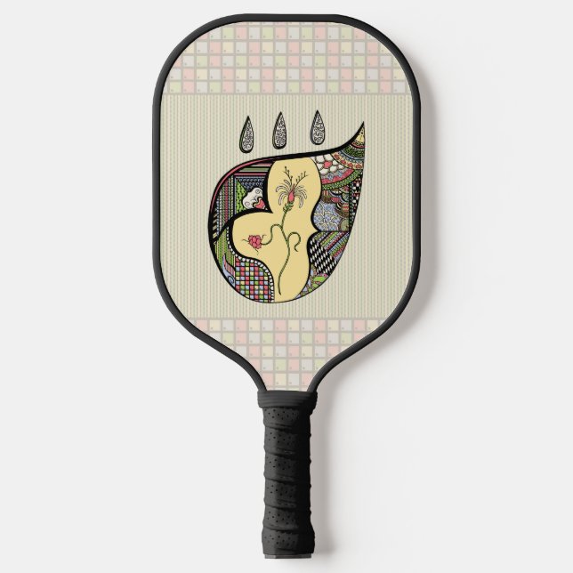 A Flower Within Pickleball Paddle (Front)