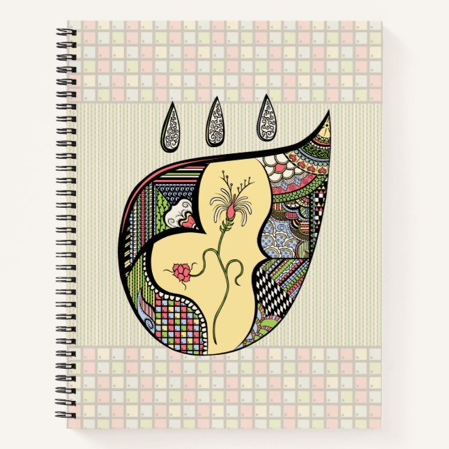 A Flower Within Spiral Notebook (Front)