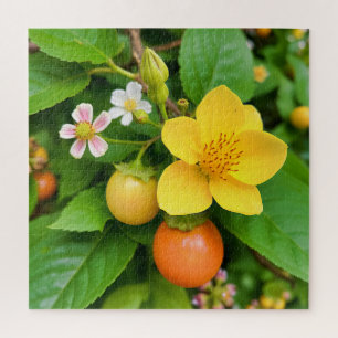 A flowering plant jigsaw puzzle