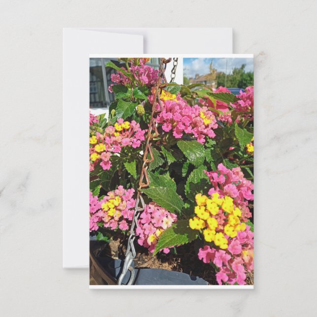 A flowery thank you card (Front)