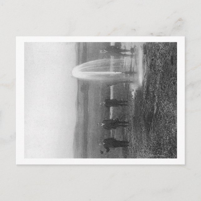 A Flowing Well in the Judith BasinMontana Postcard (Front)