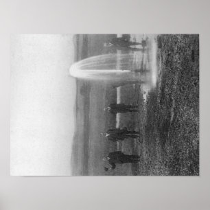 A Flowing Well in the Judith BasinMontana Poster