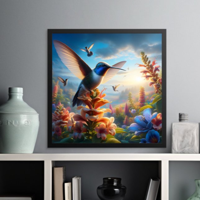 A Fluttering Hummingbird: Natures Dance Poster (Creator Uploaded)