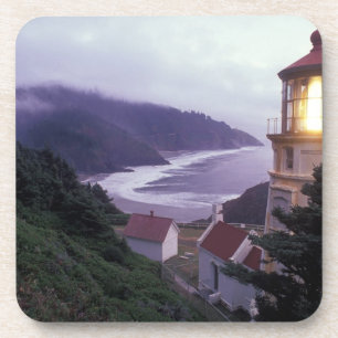 A foggy day on the Oregon coast at the Heceta Coaster