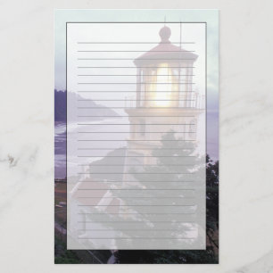 A foggy day on the Oregon coast at the Heceta Stationery
