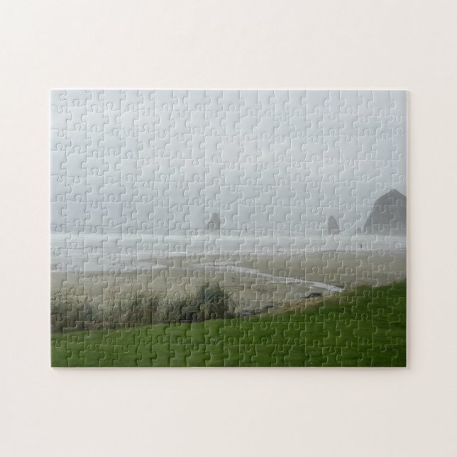 A Foggy Morning at the Beach Jigsaw Puzzle (Horizontal)
