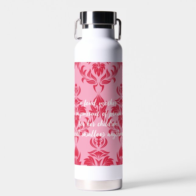 A fond mother water bottle (Front)