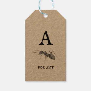 "A" for Ant Gift Tags