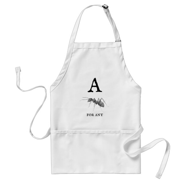 "A" for Ant  Standard Apron (Front)