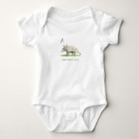 A for Armadillo Baby Bodysuit
