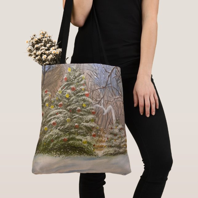 A Forest Christmas, by Gary Poling Tote Bag (Close Up)