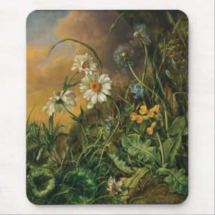 A Forest Floor with Daisies, Primroses, ... Mouse Mat