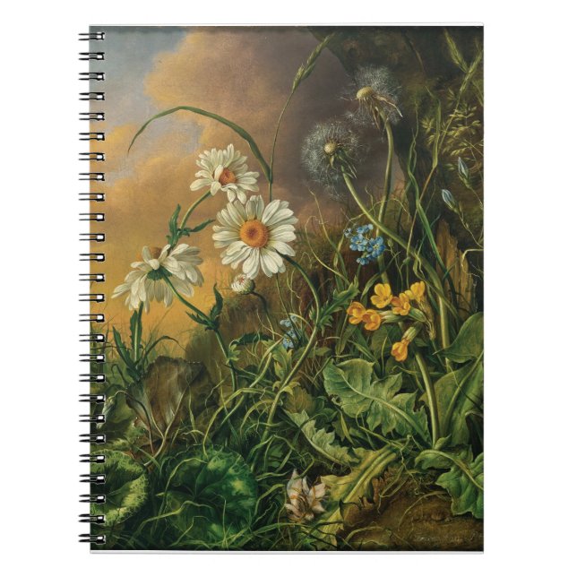 A Forest Floor with Daisies, Primroses, ... Notebook (Front)