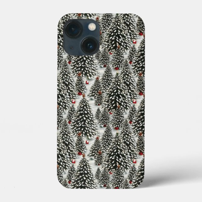 A Forest of Snow Covered Christmas Trees  Case-Mate iPhone Case (Back)