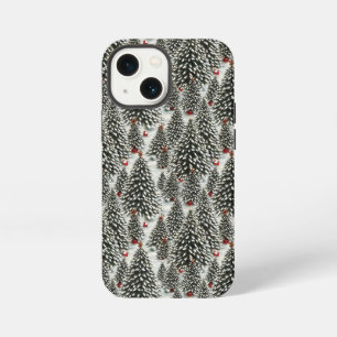 A Forest of Snow Covered Christmas Trees iPhone 13 Mini Case
