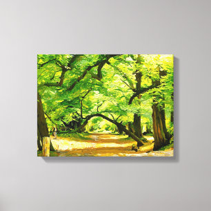 A Forest Path, Robin Hood Forest Canvas Print