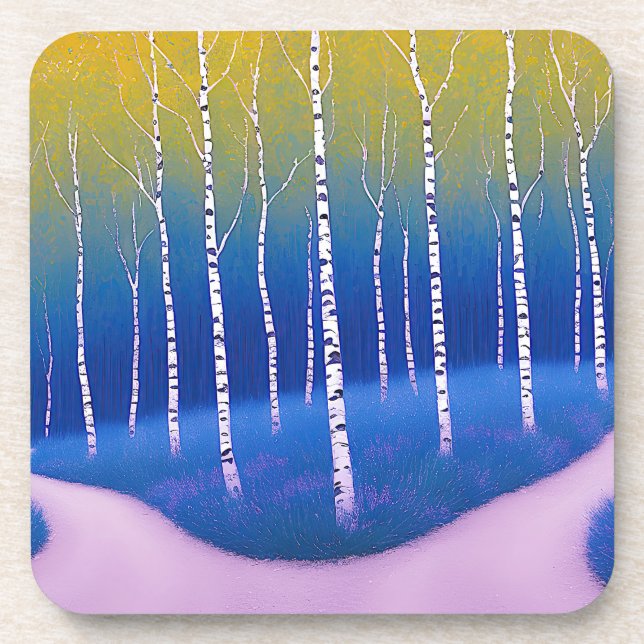 A Fork in Time – A Woodland Landscape Coaster (Front)