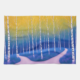 A Fork in Time – A Woodland Landscape Tea Towel