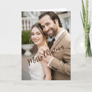 A Formal Holiday Greeting, 5" x 7" Folded Card