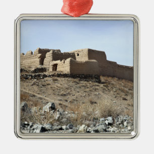 A fortified compound in the village of Akbar Kh Metal Tree Decoration
