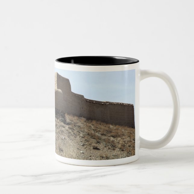 A fortified compound in the village of Akbar Kh Two-Tone Coffee Mug (Right)