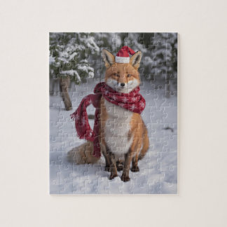 A Fox at Christmas Jigsaw Puzzle
