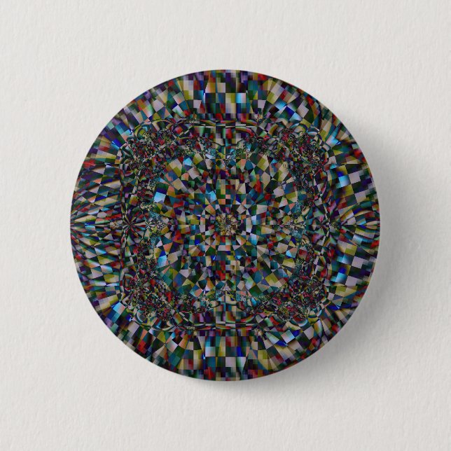A Fractal of a Chance (Button) 6 Cm Round Badge (Front)