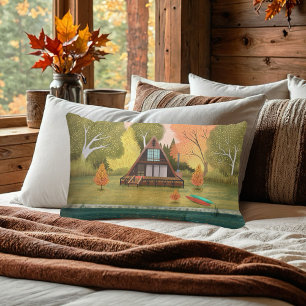 A-Frame Cabin House   Lumbar Cushion