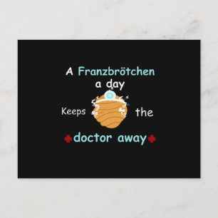 A Franzbrötchen A Day Keeps The Doctor Away Postcard