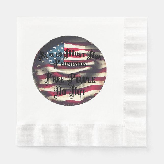 A Free People Napkin (Front)