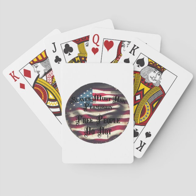 A Free People Playing Cards (Back)