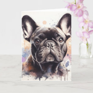 A French bulldog  Card