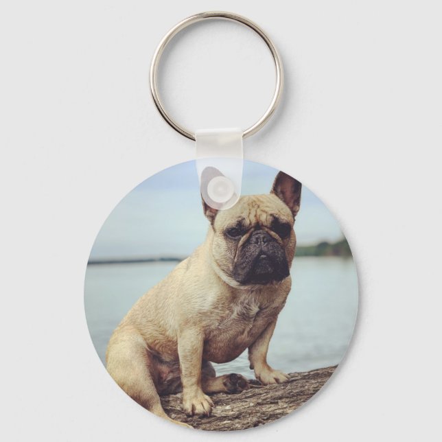 A French Bulldog Key Ring (Front)