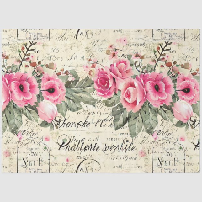 A French Ephemera Design Series 15 Tissue Paper (Front)