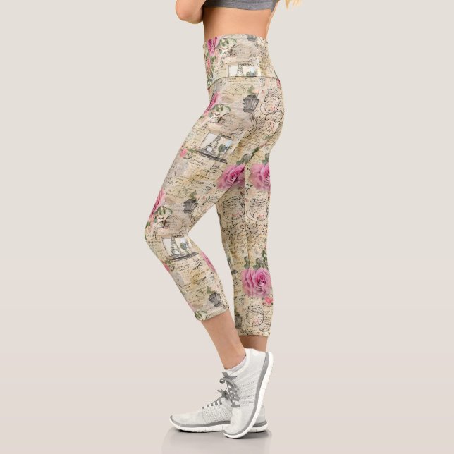 A French Ephemera Design Series 1 Capri Leggings (Left)