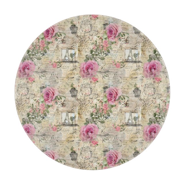 A French Ephemera Design Series 1 Cutting Board (Front)