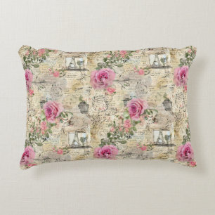 A French Ephemera Design Series 1 Decorative Cushion