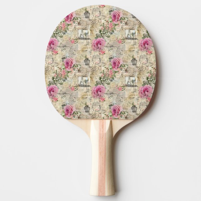 A French Ephemera Design Series 1 Ping Pong Paddle (Front)