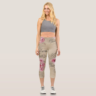 A French Ephemera Design Series 20 Capri Leggings