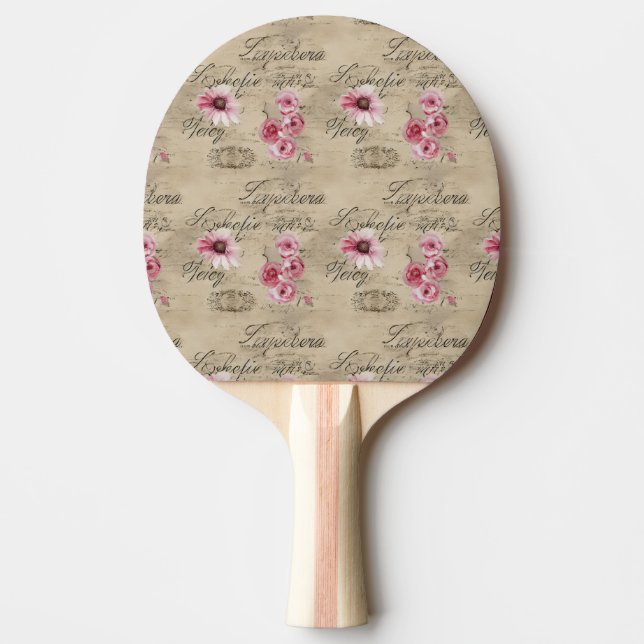 A French Ephemera Design Series 20 Ping Pong Paddle (Front)